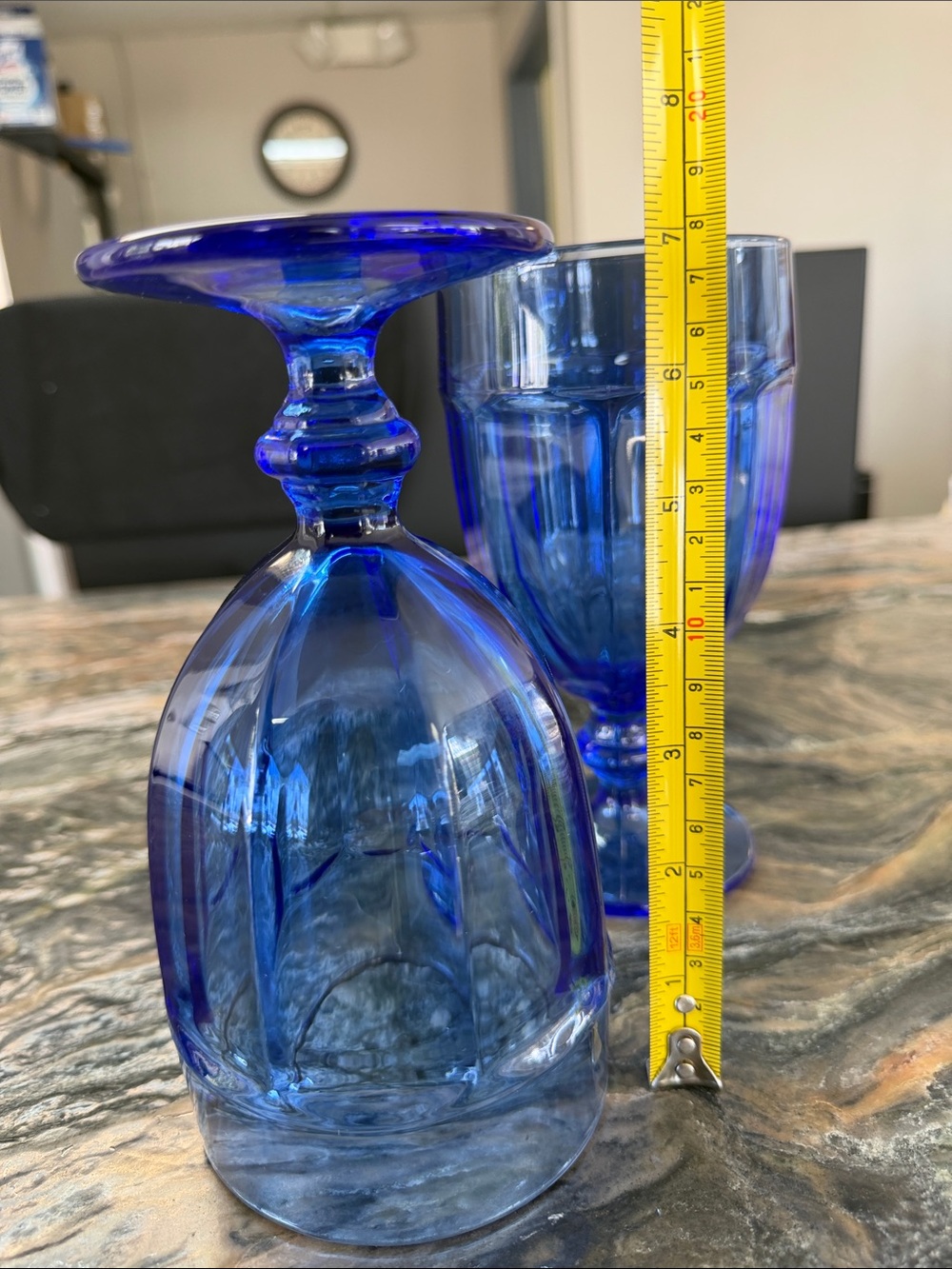 Libbey Cobalt Blue Stemmed Glasses - Set of Two - Picture 4 of 5